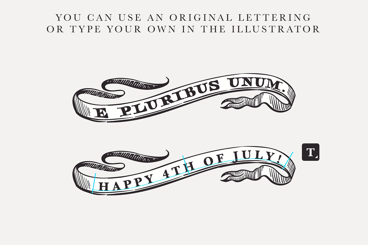 USA history & 4th of July vector set, a Decorative Illustration by kaer_shop (Photo 7 of 14)