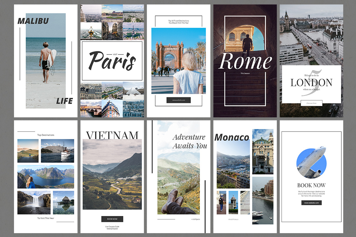 50 Instagram Stories Bundle, a Social Media Template by Web Donut (Photo 8 of 9)