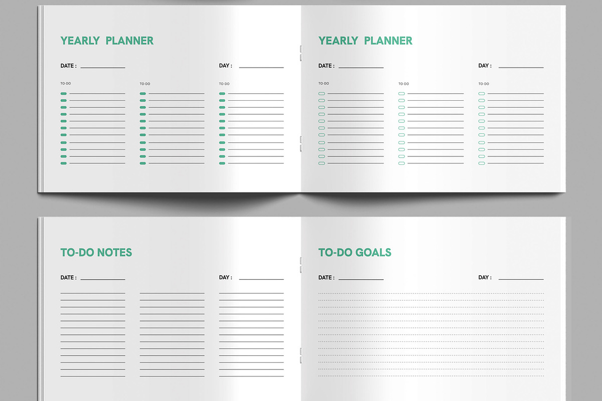 Elegant 2025 Planner Template, a Stationery Template by MightyDesign (Photo 5 of 8)