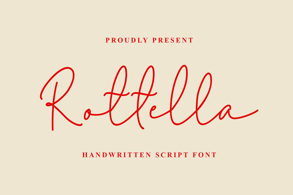 Rotella Monoline Handwritten Font, a Handwritten Font by Yuby Creative (Photo 1 of 9)