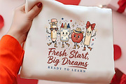 Cartoon school supplies with text, a Seasonal Illustration by CrexoraLab (Thumbnail 2 of 4)