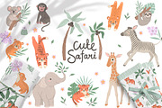 Safari Baby animals illustration, an Animal Illustration by OxanaTally (Thumbnail 1 of 18)