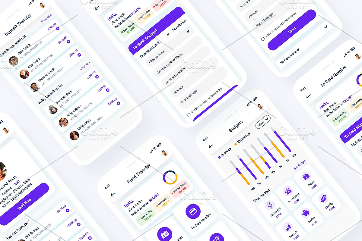 SBank Banking Wallet App UI Kit, an App Template by RiveupDigital (Photo 7 of 7)