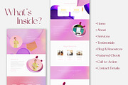 Modern Pink Canva Website Template, a Landing Page Template by ByKopi (Thumbnail 3 of 7)