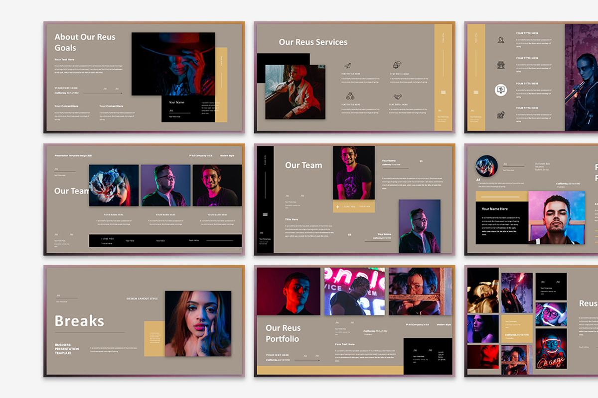 Reus Presentation Template, a Presentation Template by Analogous Temp (Photo 3 of 5)