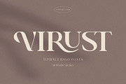 Virust _ Serif Ligature Font, a Serif Font by Penatic Studio (Thumbnail 1 of 10)