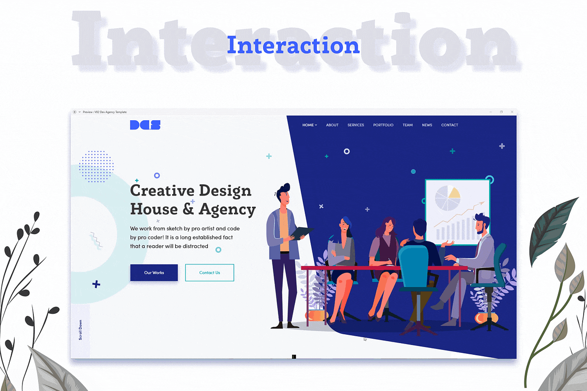 Devdesign Agency UI Template, a Landing Page Template by litoondev (Photo 2 of 5)