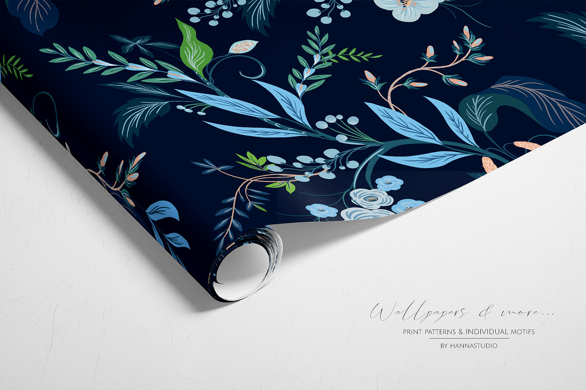HILL GARDEN, Luxury Pattern design!, a Pattern Graphic by HannaStudio (Photo 3 of 9)