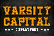 Varsity Capital, a Blackletter Font by Fourteen Letter (Thumbnail 1 of 7)