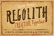 Regolith, a Script Font by Cruzine (Thumbnail 1 of 5)
