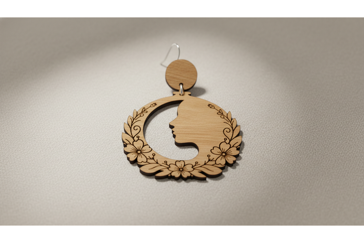 Elegant Ornament Earrings, an Illustration by hafijul (Photo 6 of 11)