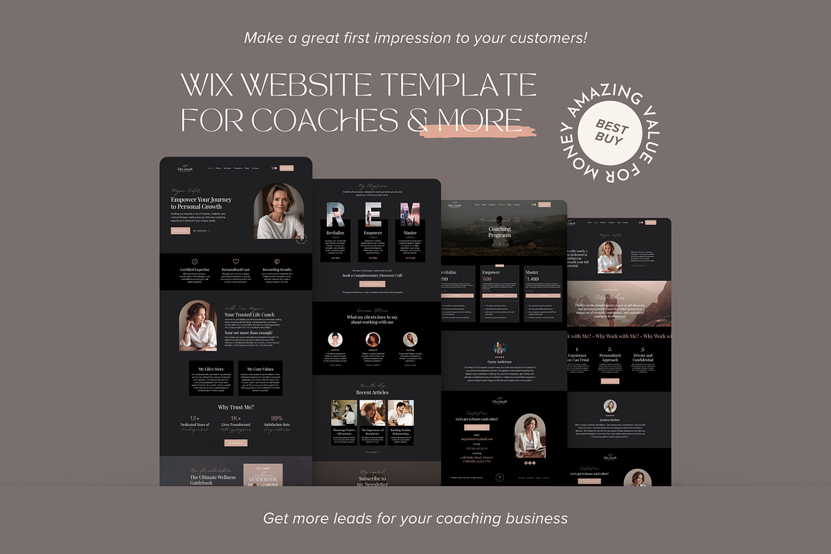 Wix Template Coaches Website, a Wix Template by vectorocean (Photo 6 of 11)