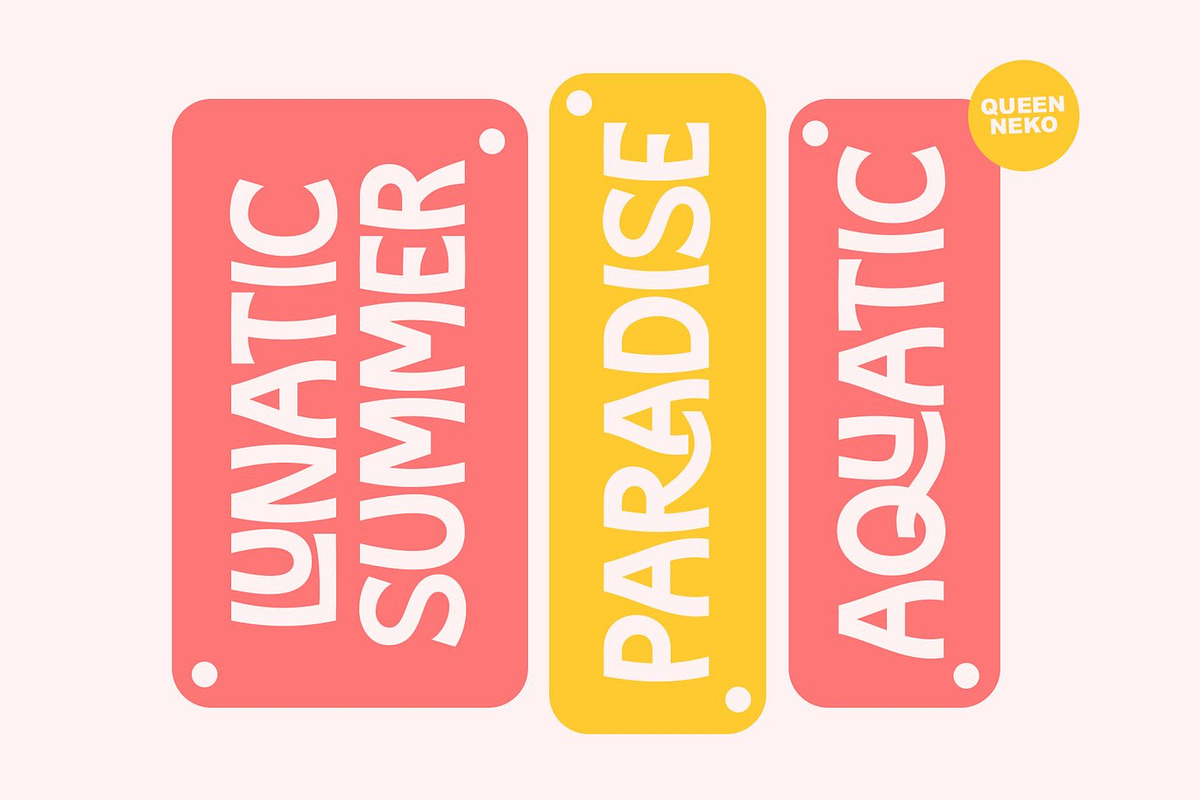 Nekoch - Ligature Display Font, a Sans Serif Font by Luna Shop (Photo 5 of 6)