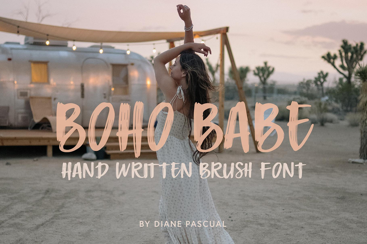 Boho Babe Font, a Script Font by The Gypsy Goddess (Photo 1 of 14)