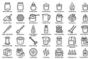 44 Candle Making Outline Icons, an Outline Icon by adenpinkstore (Thumbnail 4 of 17)