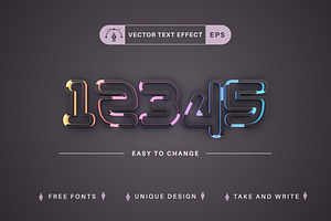 Light Line - Editable Text Effect