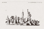 New York City Skyline Sketches, a Work Illustration by TheMountBirdStudio (Thumbnail 5 of 8)