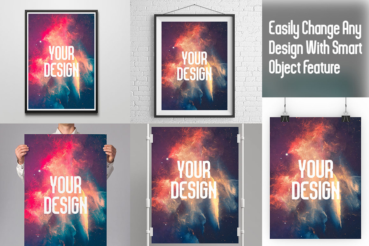Minimalist Poster Mock Up Bundle, an Advertising Mockup by Pixel Place (Photo 7 of 11)