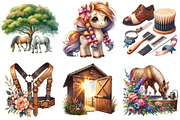 Horses Stables Clipart, an Illustration by Pixels.Craft (Thumbnail 9 of 10)