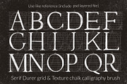 Procreate letter builder chalk brush, a Brush Add-On by Let's Art (Thumbnail 7 of 11)