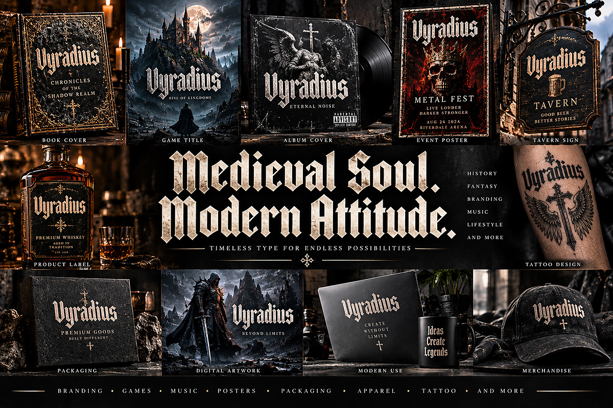 Valkrith, a Blackletter Font by Wow Magic (Photo 2 of 5)
