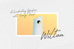 Wilton - Handwriting Font