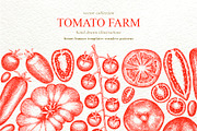 Tomato Farm Vector Collection, a Food Illustration by Lubov Illustrations Shop (Thumbnail 1 of 13)