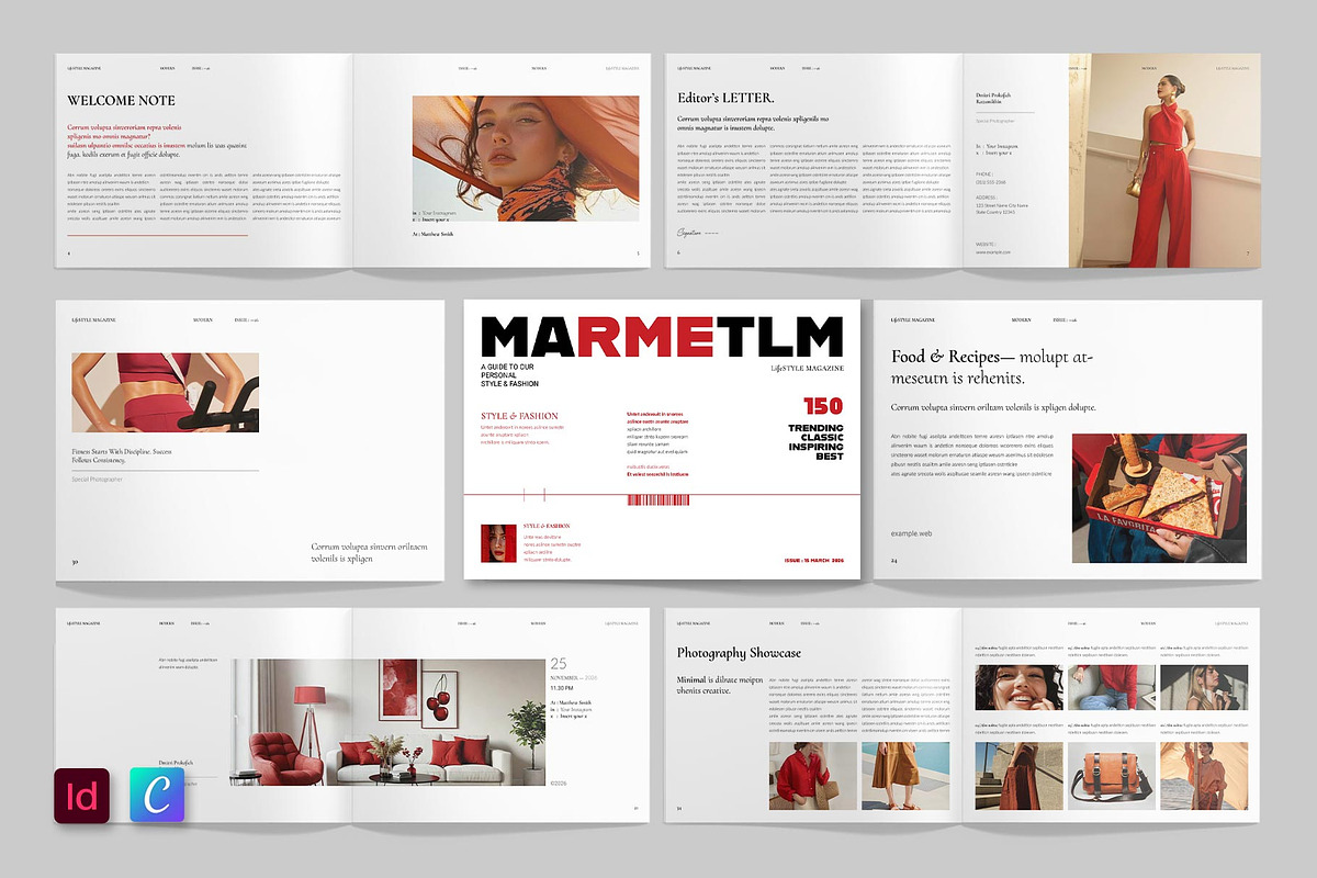 Lifestyle Magazine Template, a Magazine Template by ElvinPrint (Photo 1 of 13)