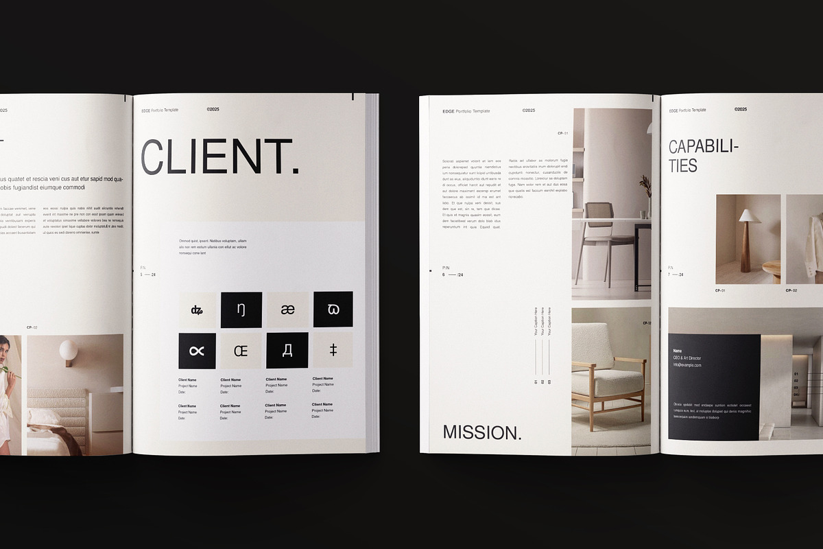 Design Portfolio and Resume Template, a Brochure Template by ArtisanaAura (Photo 4 of 9)