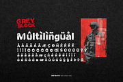 Greyblock - Dirty Stencil Font, a Symbol Font by ikiiko (Thumbnail 7 of 7)