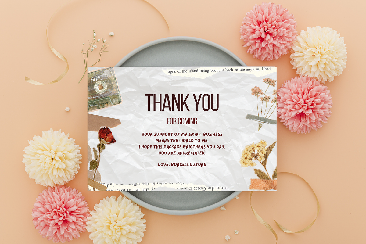 Thank You for Coming Templates Canva, a Templates & Theme by TemplateCastleStore (Photo 5 of 9)