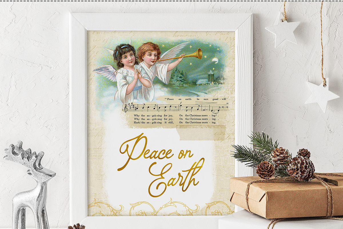 Complete Vintage Christmas Graphics, a Seasonal Illustration by French Kiss Collections (Photo 12 of 28)