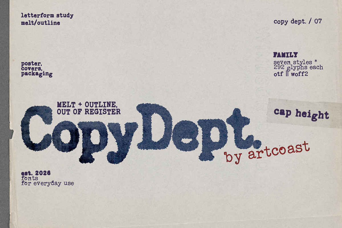 Copy Dept. — Editorial Archive Font, a Slab Serif Font by nadispasibenko (Photo 1 of 7)