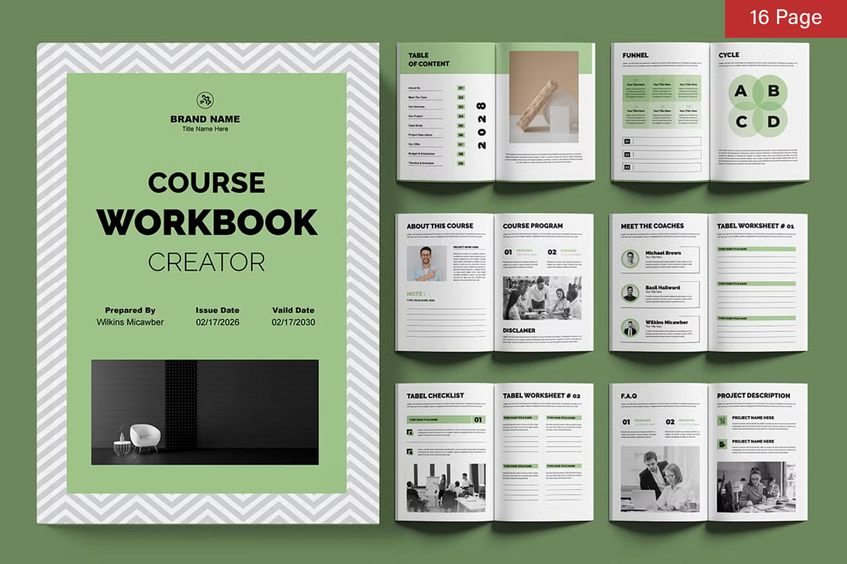 Course Workbook Bundle, a Stationery Template by ContestDesign (Photo 10 of 14)