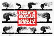 Tree Woman Laser Cut Bundle, an Object Graphic by balal (Thumbnail 2 of 3)