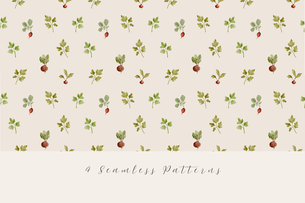 Watercolor Vegetables Collection, a Food Illustration by Jenteva Art (Photo 8 of 15)