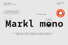 Markl Mono | Monospaced Font