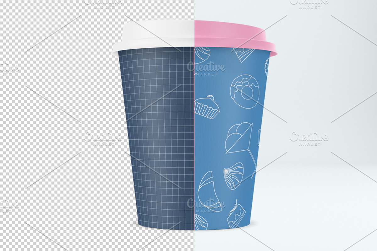 Coffee cup mockup. PSD mockup., a Cups & Container Mockup by NatalyaZelenova (Photo 2 of 5)