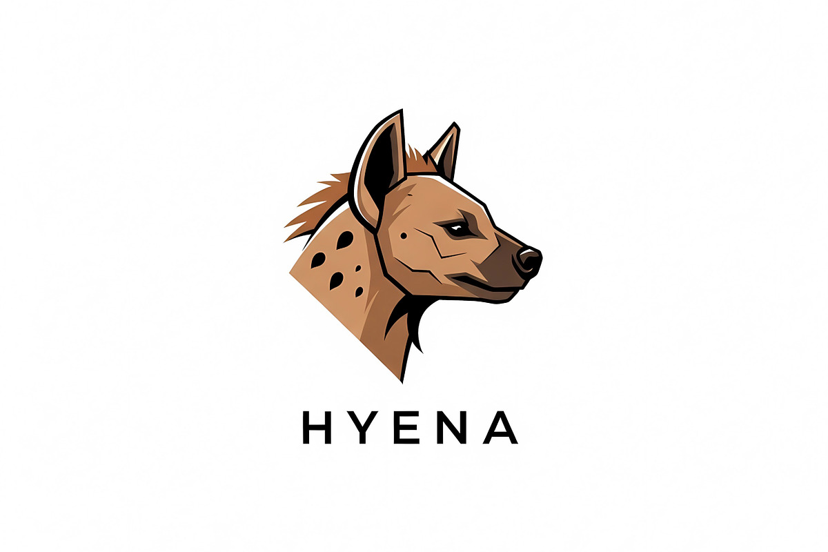 tylized Hyena Head, a Branding & Logo Template by Logocreative (Photo 2 of 2)