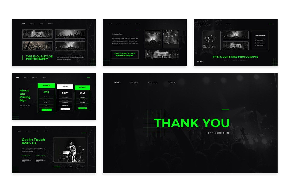 Distortion - Music Google Slides, a Presentation Template by Design Persona (Photo 5 of 5)