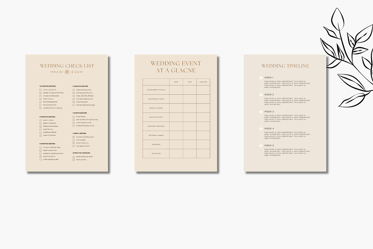 Wedding Planner Canva, a Design Template by Astro Magic Digital (Photo 2 of 5)