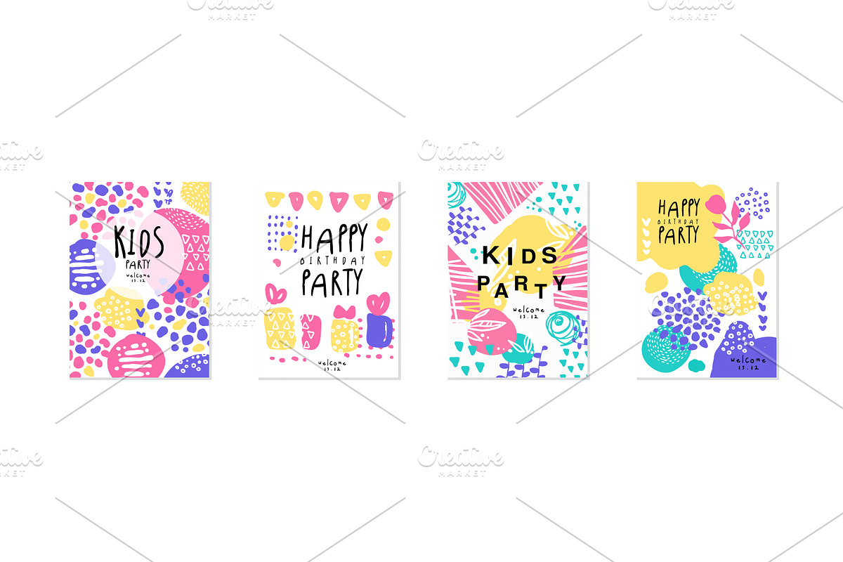Happy Kids Day and Holiday Party, an Object Illustration by TopVectors
