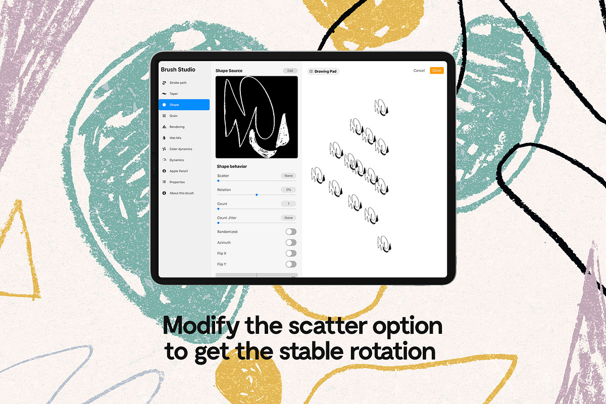 Figurá: 65 Procreate Shape Brushes, a Brush Add-On by nicholasasmita (Photo 4 of 12)