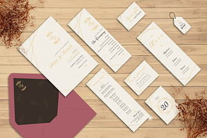 Simply Elegant Wedding Invitation