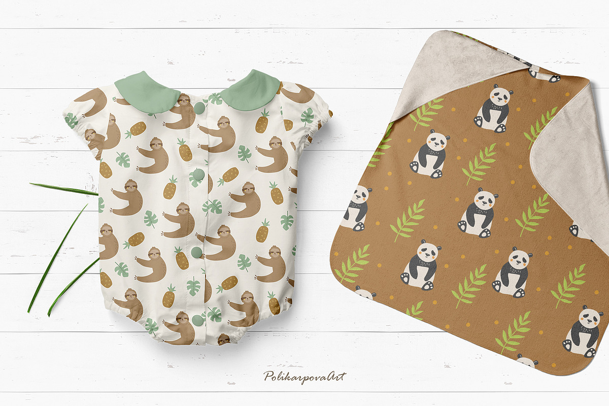 Baby seamless patterns bundle, a Pattern Graphic by polikarpovaart (Photo 5 of 11)