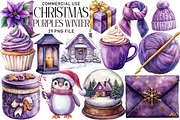 Purples Winter Clipart Bundle, an Illustration by Daily.Designs (Thumbnail 1 of 4)