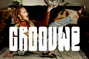 Groovwe - Groovy Font, a Sans Serif Font by QR Design Studio