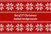 Set of 27 Christmas seamless pattern, a Pattern Graphic by Tori Design (Thumbnail 1 of 4)
