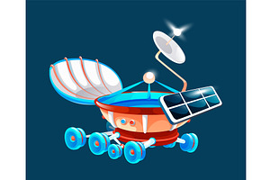 Moon Rover , Space Ship, Lunar Rover