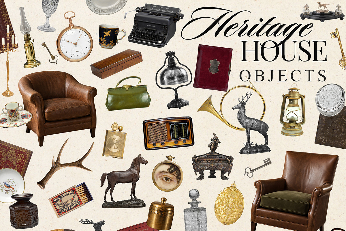Heritage House - Vintage Collection, an Object Graphic by Dina Mae (Photo 10 of 13)